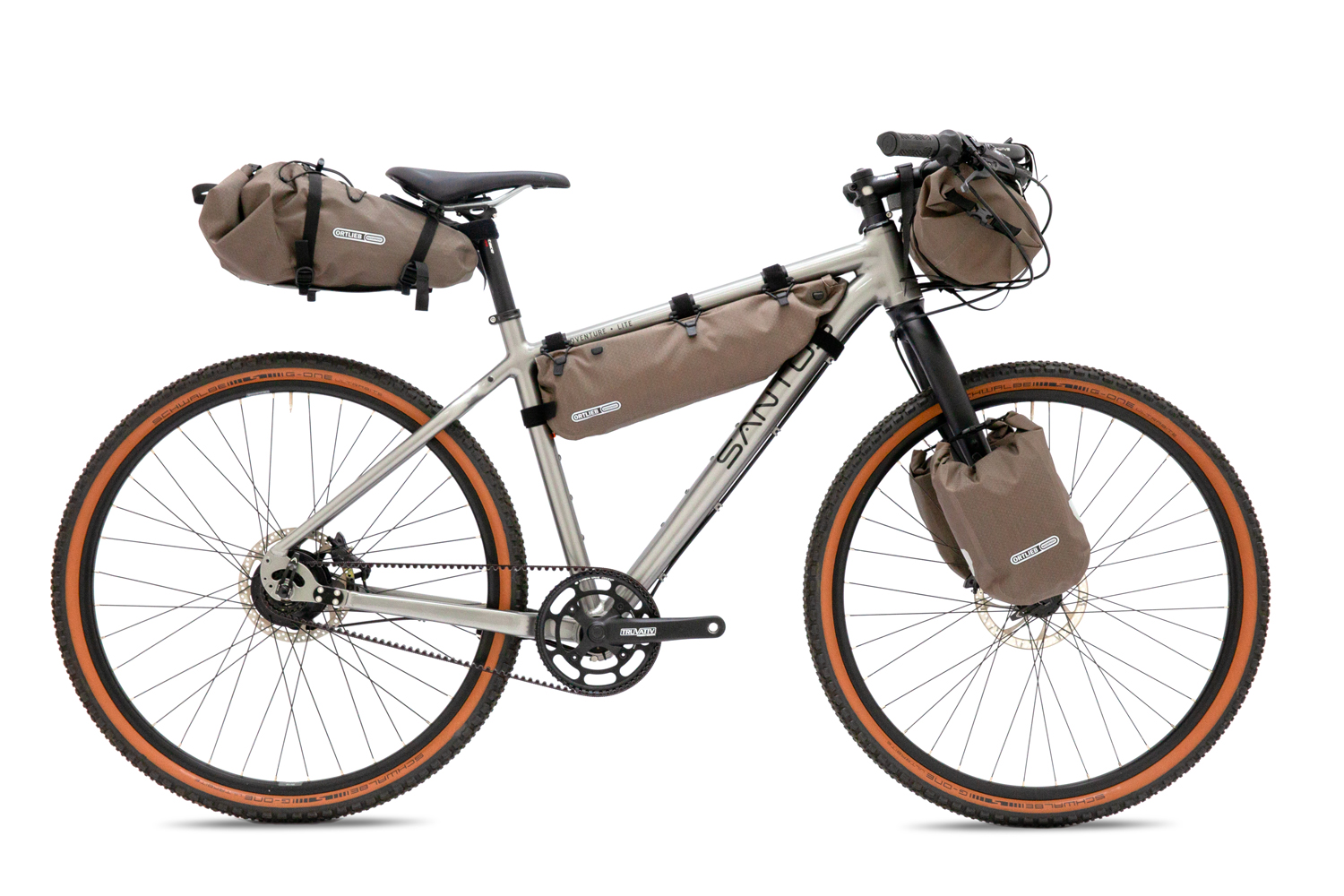 Santos adventure Lite Gun metalic grijs bike packing