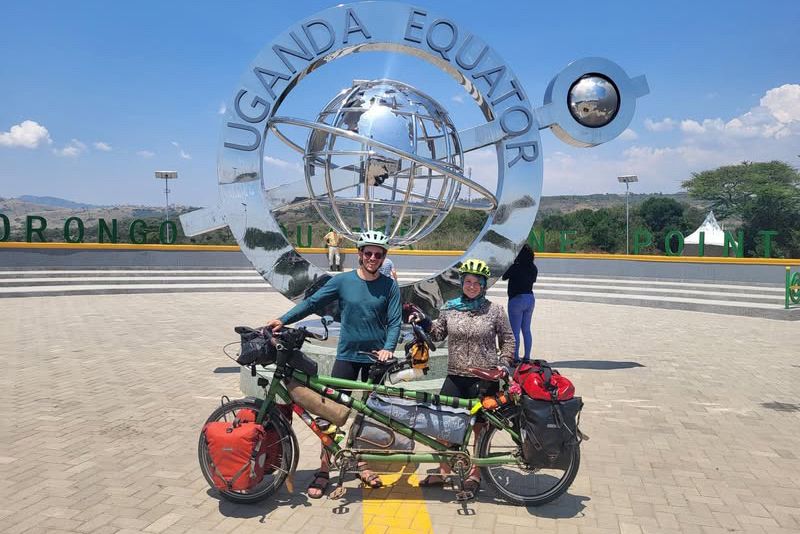 Andreas and Caro op de Double Travel